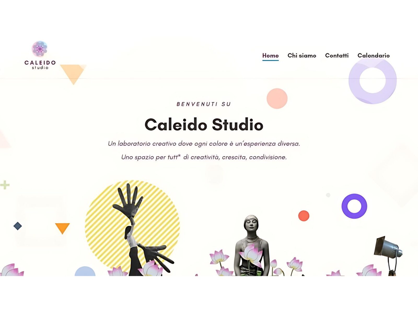 caleido studio sito web